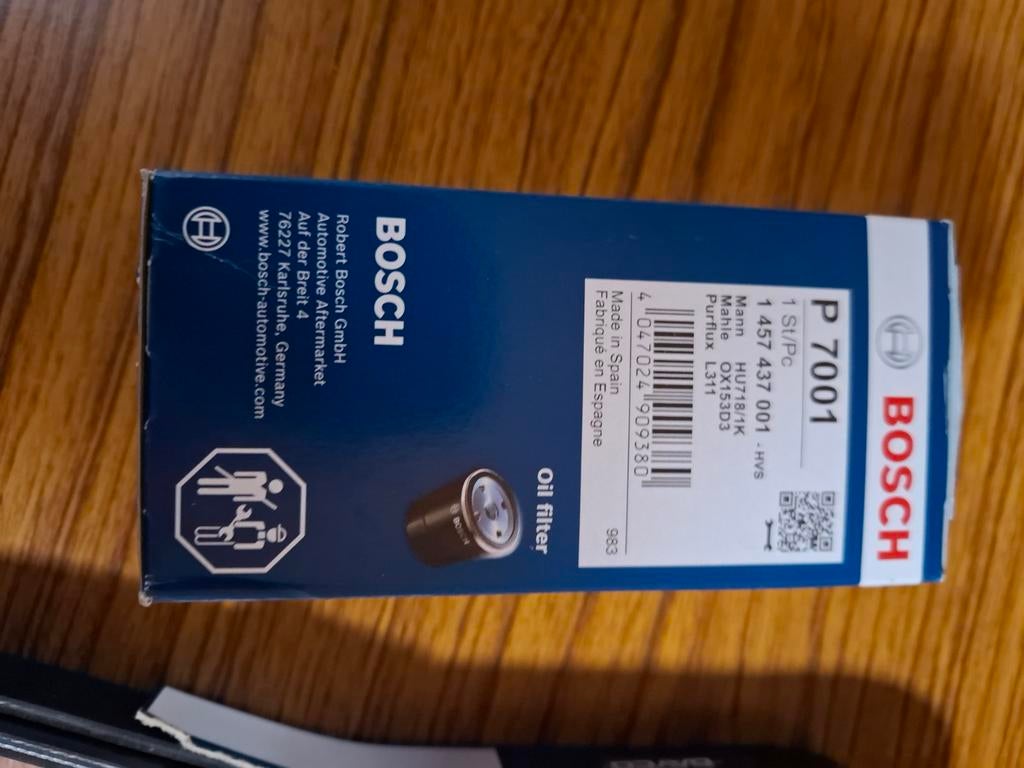 Bosch Oliefilter Mercedes E270 CDI W211 - Nieuw!, Ophalen of Verzenden, Nieuw, Mercedes-Benz