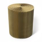 Vintage opvouwbare harmonica tafel - krukje, Ophalen, Minder dan 45 cm, Minder dan 55 cm, Rond