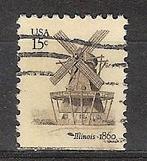 USA, Molens, nr. 2, 1980., Postzegels en Munten, Postzegels | Amerika, Verzenden, Gestempeld, Noord-Amerika
