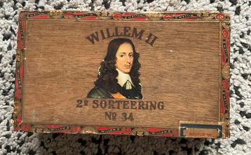 Sigarenkist willem II  2e sort. No 34 beschikbaar voor biedingen