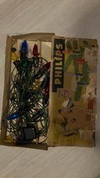 Vintage antieke kerstverlichting kerstlampjes kleuren, Diversen, Kerst, Ophalen of Verzenden, Zo goed als nieuw