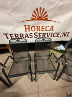 Terrasset met 4 stoelen, Ophalen, Zo goed als nieuw, Aluminium, Stapelbaar