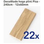 22 NIEUWE PLINTEN! DecoMode hoge plint Pisa - 240cm - 12x60m, Doe-het-zelf en Verbouw, Overige materialen, Overige typen, Nieuw