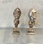 Vintage 2 Metalen Figuren ( Sprekers ) uit de 90 e Jaren., Ophalen of Verzenden, Gebruikt, Mens