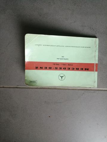 Onderdelen catalogus MERCEDES -BENZ  type 190c-190dc W110 beschikbaar voor biedingen
