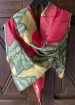 Shawl, sjaal, das, doek, hoofddoek; bladeren felle kleuren, Kleding | Dames, Mutsen, Sjaals en Handschoenen, Ophalen of Verzenden