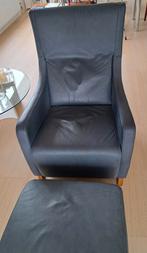 Kwaliteitsfauteul met hocker, Huis en Inrichting, Fauteuils, Ophalen, Gebruikt
