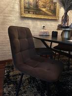 Eetstoelen, Huis en Inrichting, Stoelen, Ophalen, Bruin, Stof, Zo goed als nieuw