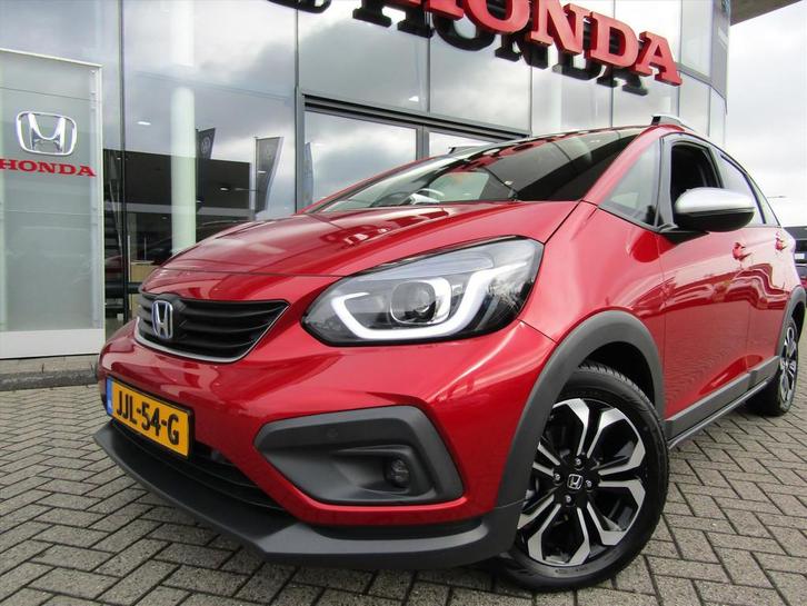 Honda Jazz 1.5 i-MMD 109pk Hybrid CVT Crosstar, Auto's, Honda, Bedrijf, Te koop, Jazz, ABS, Achteruitrijcamera, Adaptive Cruise Control