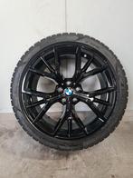 19' BMW 5 Serie G30 G31 Styling 845M Zwart met winterbanden, Auto-onderdelen, Banden en Velgen, 245 mm, Banden en Velgen, Winterbanden