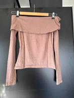 NA-KD taupe off shoulder top maat s, Kleding | Dames, Tops, NA-KD, Bruin, Verzenden, Zo goed als nieuw
