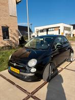 Fiat 500 1.2 C 2009 Zwart panoramadak, Voorwielaandrijving, Stof, 1242 cc, 4 cilinders