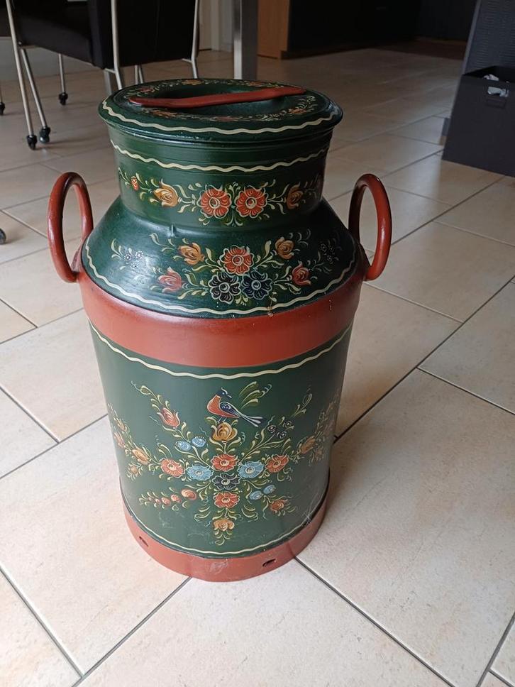 Melkbus met Hindelopen Schildering, Antiek en Kunst, Curiosa en Brocante, Ophalen