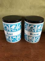 Vintage voorraadbussen zout en bloem (010519), Ophalen of Verzenden, Gebruikt