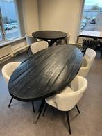 ACTIE‼️ Ovale eettafel gemaakt van mangohout, Huis en Inrichting, Nieuw, Overige materialen, Industrieel, 100 tot 150 cm
