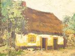 Schilderij van een boederijtje 35738, Ophalen of Verzenden, Gebruikt, Schilderij