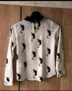 Blouse looxs met panterprint maat 134-140, Ophalen of Verzenden, Gebruikt, Meisje, Overhemd of Blouse