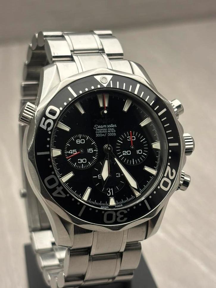 Omega Seamaster Diver 300 M (full set), Sieraden, Tassen en Uiterlijk, Horloges | Heren, Gebruikt, Omega, Staal, Ophalen of Verzenden