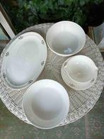 Sociéte Céramique Maestricht servies 4x creme goud € 10!!, Ophalen