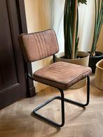 Mooie bruine buisframestoelen 2x, Huis en Inrichting, Stoelen, Ophalen, Gebruikt, Twee, Bruin