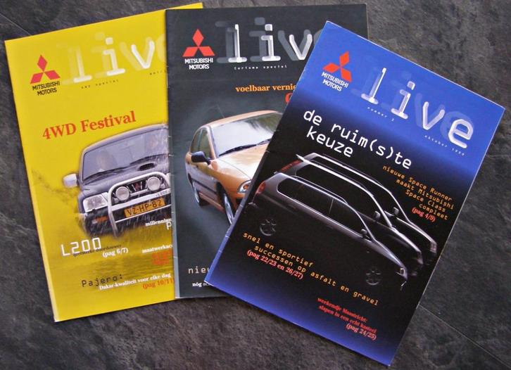 Franka - 3 X Live Mitsubishi Magazine - Henk Kuijpers, Verzamelen, Stripfiguren, Zo goed als nieuw, Boek of Spel, Overige figuren