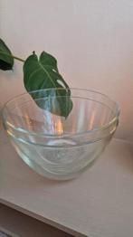 Rudolph's Bakery grote glazen mengkom 2 stuks, Huis en Inrichting, Ophalen, Glas of Glazen, Overige stijlen, Glas