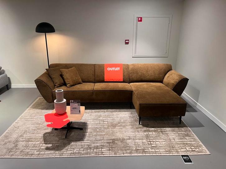 Montel hoekbank Blazer van €2149,- voor €1075,-, Huis en Inrichting, Banken | Complete zithoeken, Zo goed als nieuw, Stof, Ophalen