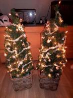 2 kerstboompje geheel compleet met ballen, Ophalen, Zo goed als nieuw