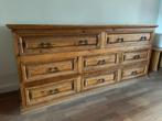 Dressoir massief hout lxbxh =  207x53x90, Huis en Inrichting, Kasten | Dressoirs, Ophalen, Landelijk, 200 cm of meer, Met lade(s)
