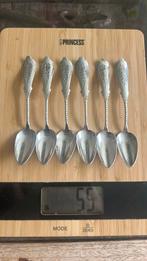 6 biedemeijer lepeltjes .900 zilver 55 gram, Antiek en Kunst, Ophalen of Verzenden, Zilver