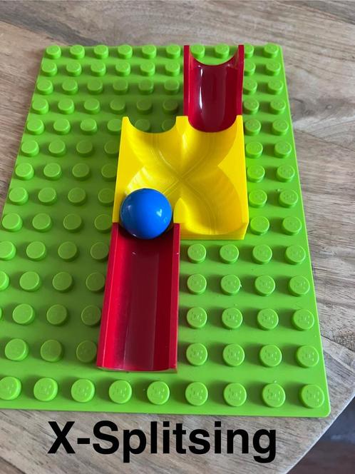 X splitsing, 3D print voor knikkerbaan hubelino, Kinderen en Baby's, Speelgoed | Duplo en Lego, Nieuw, Duplo, Losse stenen, Ophalen of Verzenden