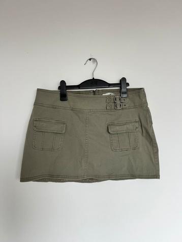 Mini skirt / kort rokje groen vintage 