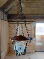 Hanglamp, vintage, glas, ketting, Antiek en Kunst, Antiek | Lampen, Ophalen