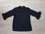 Donkerblauwe blouse met wijde 3/4 mouw van h&m maat 34., H&M, Blauw, Ophalen of Verzenden, Zo goed als nieuw
