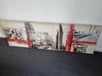 schilderij USA New York, 125 cm of meer, Ophalen of Verzenden, Minder dan 50 cm, Print