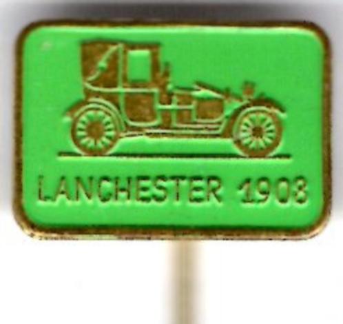 Lanchester 1908 groen/koper oldtimer auto speldje ( B_199 ), Verzamelen, Speldjes, Pins en Buttons, Zo goed als nieuw, Speldje of Pin
