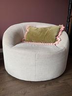 Fauteuil rond 65x91x93 cm - Beige, Huis en Inrichting, Fauteuils, Ophalen, 75 tot 100 cm, Zo goed als nieuw, Stof