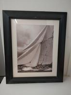 Zeilboot Foto in Lijst, Gebruikt, Ophalen of Verzenden, Foto of Poster, 50 tot 75 cm