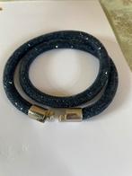 Swarovski armband donker blauw met Swarovski steentjes, Sieraden, Tassen en Uiterlijk, Armbanden, Blauw, Ophalen of Verzenden