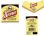 Bieretiket Arcener Pilsener Bier no buik 955 no achter R 450, Ophalen of Verzenden, Nieuw, Overige typen, Overige merken