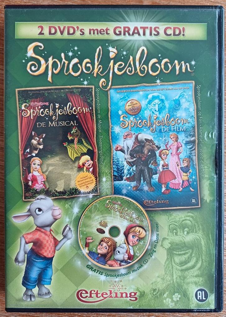 2 DVD en CD Sprookjesboom - Efteling, Cd's en Dvd's, Dvd's | Kinderen en Jeugd, Gebruikt, Film, Overige genres, Boxset, Alle leeftijden