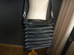 Artivo zwarte harmonica tas echt leer rundleer NIEUW, Sieraden, Tassen en Uiterlijk, Verzenden, Nieuw, Zwart, Handtas