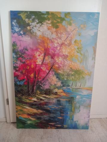 Herfstkleuren-canvasprint groot. beschikbaar voor biedingen