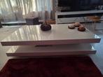 Salontafel 140 x 80 x 33 Wit Hoogglans, Ophalen, 100 tot 150 cm, 50 tot 100 cm, Zo goed als nieuw