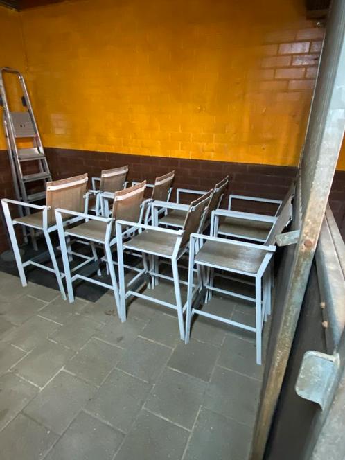 Bellagio Roma barstoelen x 8 gekocht bij Kees Smit, Tuin en Terras, Tuinstoelen, Gebruikt, Aluminium, Ophalen