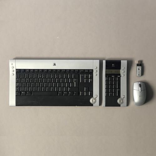 Logitech Dinovo design wireless keyboard met muis en keypad, Computers en Software, Toetsenborden, Gebruikt, Qwerty, Draadloos