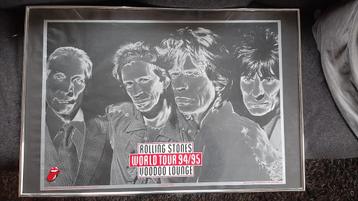 Originele poster Rolling Stones, Voodoo Lounge Tour 1994. beschikbaar voor biedingen