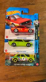 Hotwheels Ford Escort RS2000 & RS1600, Ophalen of Verzenden, Zo goed als nieuw, Auto