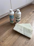 2 nog volle flessen Rigo step intensiefreiniger strip + pads, Ophalen, Schoonmaakmiddel