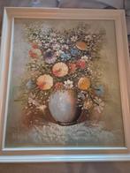 Bloemstilleven met Crèmekleurige Lijst, Antiek en Kunst, Ophalen of Verzenden